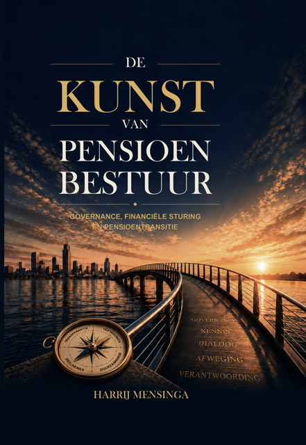 Boekomslag van De Kunst van Pensioenbestuur door Harrij Mensinga